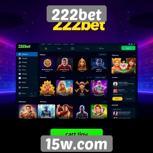 Interface e experiência do usuário no site 222bet